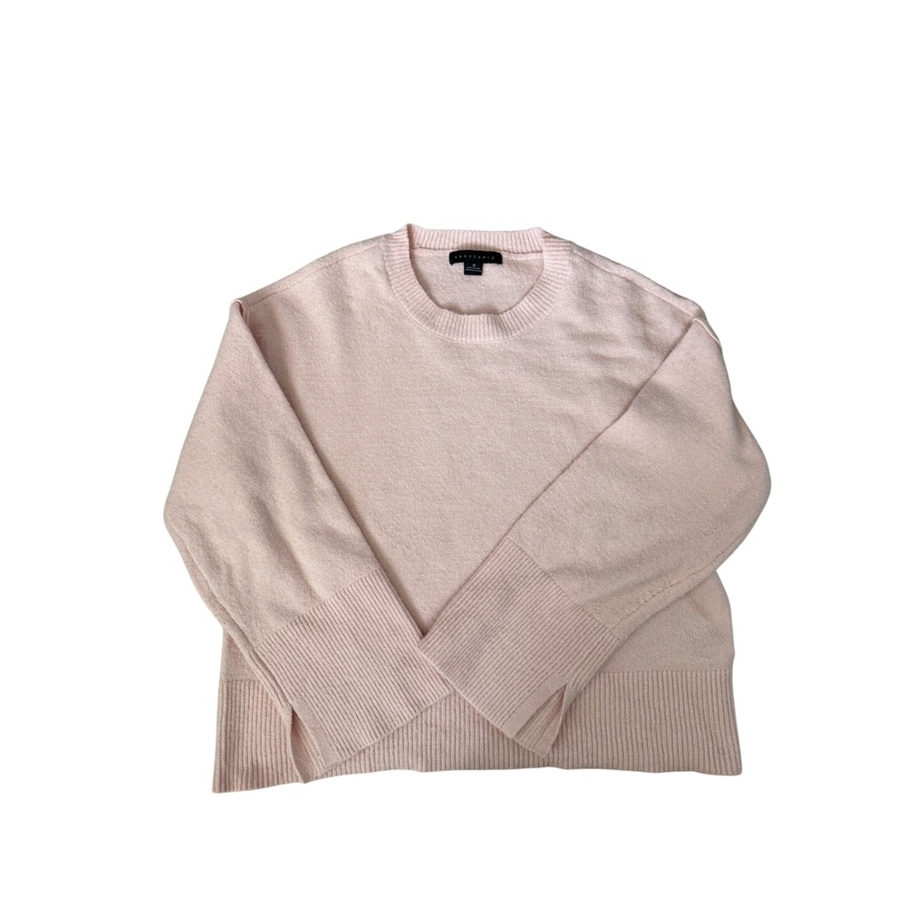 Sanctuary‎ Womens Pink Crewneck Pullover Sweater Wide Ribbed Cuff CW1247PD4 Med